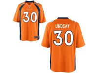 Men's Nike Orange Denver Broncos #30 Phillip Lindsay Game Jersey