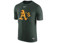 MLB Men Nike Oakland Athletics Nike Authentic Collection Legend Logo 1.5 Performance T-Shirt - Green