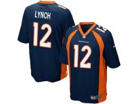 NFL Denver Broncos #12 Paxton Lynch Nike Men Game Alternate Navy Blue Jersey