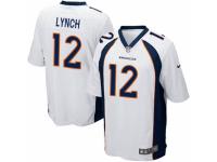 NFL Denver Broncos #12 Paxton Lynch Nike Men Game Road White Jersey