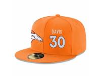 NFL Denver Broncos #30 Terrell Davis Snapback Adjustable Player Hat - Orange White