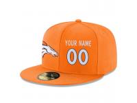 NFL Denver Broncos Customized Snapback Adjustable Player Hat - Orange White