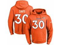 NFL Men's Nike Denver Broncos #30 Terrell Davis Orange Name & Number Pullover Hoodie