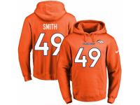 NFL Men's Nike Denver Broncos #49 Dennis Smith Orange Name & Number Pullover Hoodie