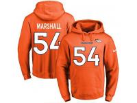 NFL Men's Nike Denver Broncos #54 Brandon Marshall Orange Name & Number Pullover Hoodie