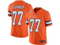 Nike Billy Turner Limited Orange Men's Jersey - NFL Denver Broncos #77 Rush Vapor Untouchable