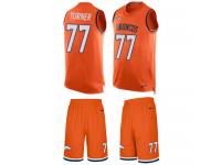 Nike Billy Turner Orange Men's Jersey - NFL Denver Broncos #77 Tank Top Suit