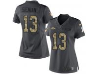 Nike Broncos #13 Trevor Siemian Black Women Stitched NFL Limited 2016 Salute to Service Jersey