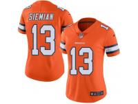 Nike Broncos #13 Trevor Siemian Orange Women Stitched NFL Limited Rush Jersey