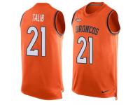 Nike Broncos #21 Aqib Talib Orange Team Color Men Stitched NFL Tank Top