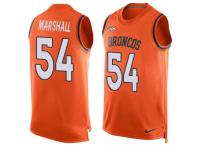 Nike Broncos #54 Brandon Marshall Orange Team Color Men Stitched NFL Tank Top