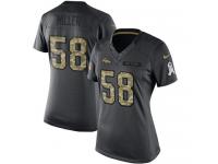 Nike Broncos #58 Von Miller Black Women Stitched NFL Limited 2016 Salute to Service Jersey