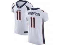 Nike Carlos Henderson Elite White Road Men's Jersey - NFL Denver Broncos #11 Vapor Untouchable