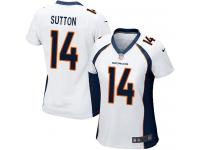 Nike Courtland Sutton Game White Road Women's Jersey - NFL Denver Broncos #14