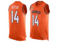 Nike Courtland Sutton Orange Men's Jersey - NFL Denver Broncos #14 Player Name & Number Tank Top