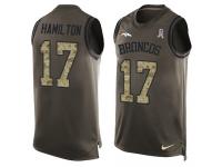 Nike DaeSean Hamilton Green Men's Jersey - NFL Denver Broncos #17 Salute to Service Tank Top