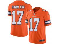 Nike DaeSean Hamilton Limited Orange Men's Jersey - NFL Denver Broncos #17 Rush Vapor Untouchable