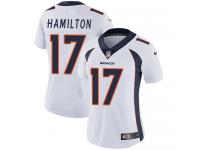 Nike DaeSean Hamilton Limited White Road Women's Jersey - NFL Denver Broncos #17 Vapor Untouchable