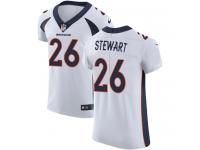 Nike Darian Stewart Elite White Road Men's Jersey - NFL Denver Broncos #26 Vapor Untouchable