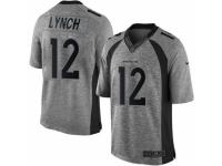 Nike Denver Broncos #12 Paxton Lynch Gray Men's Stitched NFL Limited Gridiron Gray Jersey