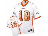 Nike Denver Broncos #18 Peyton Manning White Men's Stitched NFL Elite Drift Fashion Jersey