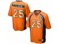 Nike Denver Broncos #25 Chris Harris Jr Orange Team Color Men's Stitched NFL Game Super Bowl 50 Collection Jersey