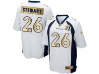 Nike Denver Broncos #26 Darian Stewart White Men's Stitched NFL Game Super Bowl 50 Collection Jersey