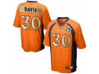 Nike Denver Broncos #30 Terrell Davis Orange Team Color Men's Stitched NFL Game Super Bowl 50 Collection Jersey