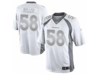 Nike Denver Broncos #58 Von Miller White Men's Stitched NFL Limited Platinum Jersey