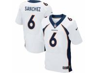 Nike Denver Broncos #6 Mark Sanchez White Men's Stitched NFL New Elite Jersey