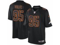 Nike Denver Broncos #95 Derek Wolfe Black Men's Stitched NFL Impact Limited Jersey