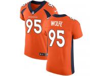 Nike Derek Wolfe Elite Orange Home Men's Jersey - NFL Denver Broncos #95 Vapor Untouchable