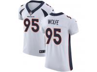 Nike Derek Wolfe Elite White Road Men's Jersey - NFL Denver Broncos #95 Vapor Untouchable