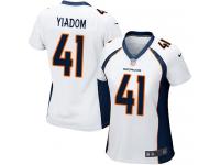 Nike Isaac Yiadom Game White Road Women's Jersey - NFL Denver Broncos #41