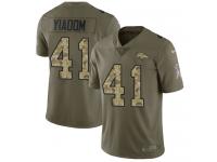 Nike Isaac Yiadom Limited Olive Camo Youth Jersey - NFL Denver Broncos #41 2017 Salute to Service