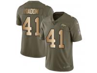 Nike Isaac Yiadom Limited Olive Gold Youth Jersey - NFL Denver Broncos #41 2017 Salute to Service