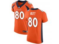 Nike Jake Butt Elite Orange Home Men's Jersey - NFL Denver Broncos #80 Vapor Untouchable