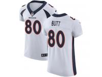 Nike Jake Butt Elite White Road Men's Jersey - NFL Denver Broncos #80 Vapor Untouchable