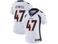 Nike Josey Jewell Limited White Road Women's Jersey - NFL Denver Broncos #47 Vapor Untouchable