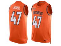 Nike Josey Jewell Orange Men's Jersey - NFL Denver Broncos #47 Player Name & Number Tank Top