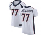 Nike Karl Mecklenburg Elite White Road Men's Jersey - NFL Denver Broncos #77 Vapor Untouchable