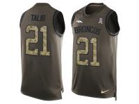 Nike Men NFL Denver Broncos #21 Aqib Talib Olive Salute To Service Tank Top