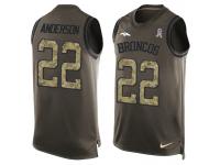 Nike Men NFL Denver Broncos #22 C.J. Anderson Olive Salute To Service Tank Top