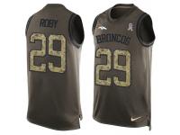 Nike Men NFL Denver Broncos #29 Bradley Roby Olive Salute To Service Tank Top