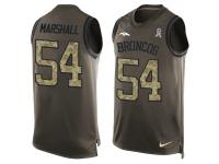 Nike Men NFL Denver Broncos #54 Brandon Marshall Olive Salute To Service Tank Top