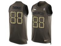 Nike Men NFL Denver Broncos #88 Demaryius Thomas Olive Salute To Service Tank Top