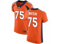 Nike Menelik Watson Elite Orange Home Men's Jersey - NFL Denver Broncos #75 Vapor Untouchable