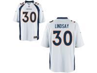 Nike Men's Denver Broncos #30 Phillip Lindsay Game White Jersey