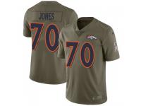 Nike Sam Jones Denver Broncos Men's Limited Green 2017 Salute to Service Jersey