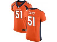 Nike Todd Davis Elite Orange Home Men's Jersey - NFL Denver Broncos #51 Vapor Untouchable